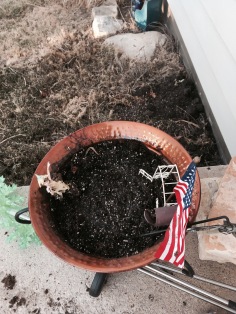 Patriotic Fairy Garden. A few days later, the wind blew almost 50mph and destroyed all of it.