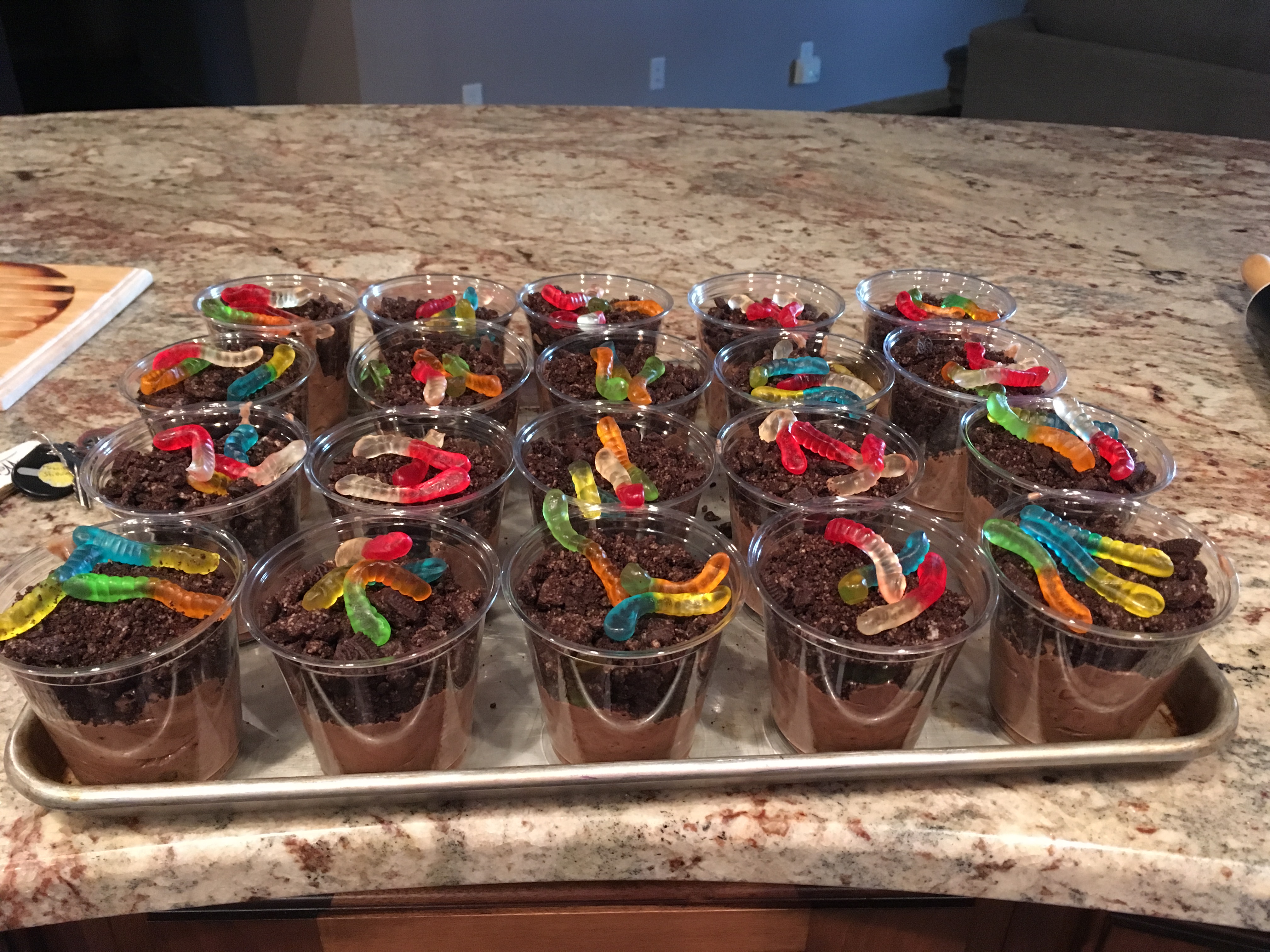 dirt worm cups